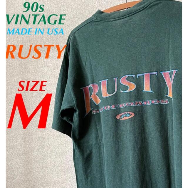 レア！ 90s ビンテージ アメリカ製 RUSTY ラスティ サーフ Tシャツ | フリマアプリ ラクマ