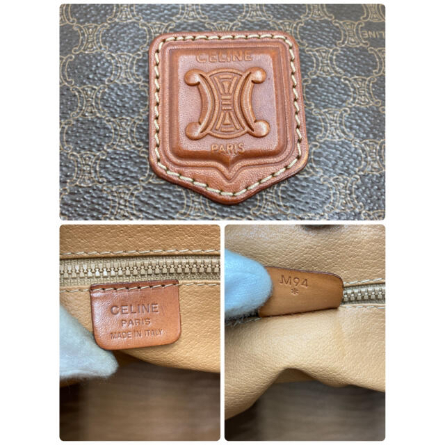 良品✨ セリーヌ ミニボストンバッグ マカダム柄 トリオンフ PVC レザー ノベルティ付き 良品【CELINE】セリーヌ マカダム ミニボストン トリオンフ レザー ハンドバッグ