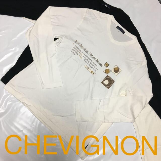 CHEVIGNON(シェビニオン)のCHEVIGNON VネックロングスリーブTシャツ メンズのトップス(Tシャツ/カットソー(七分/長袖))の商品写真