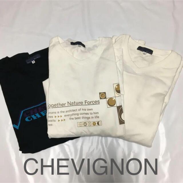 CHEVIGNON(シェビニオン)のCHEVIGNON VネックロングスリーブTシャツ メンズのトップス(Tシャツ/カットソー(七分/長袖))の商品写真