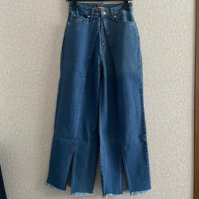 パブリックトウキョウ PUBLIC DENIM フロントスリットデニムパンツ15400円