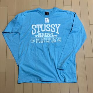 ステューシー メンズのTシャツ・カットソー(長袖)（ブルー・ネイビー 
