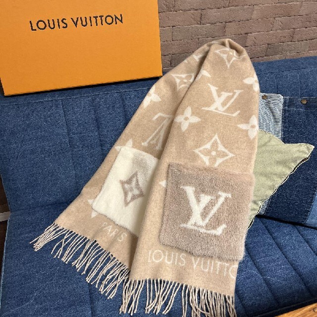 円高還元 LOUIS エシャルプ コールド レイキャビック ベージュ - VUITTON マフラー+ショール - www.pvn.gob.pe