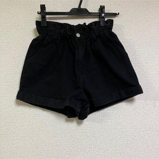 【即納】 パピエール デニムショートパンツ ブラック F(ショートパンツ)