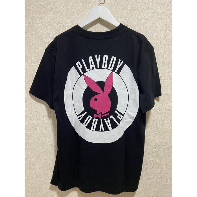 PLAYBOY(プレイボーイ)のPLAY BOY × Example  コラボTシャツ men's Tシャツ メンズのトップス(Tシャツ/カットソー(半袖/袖なし))の商品写真