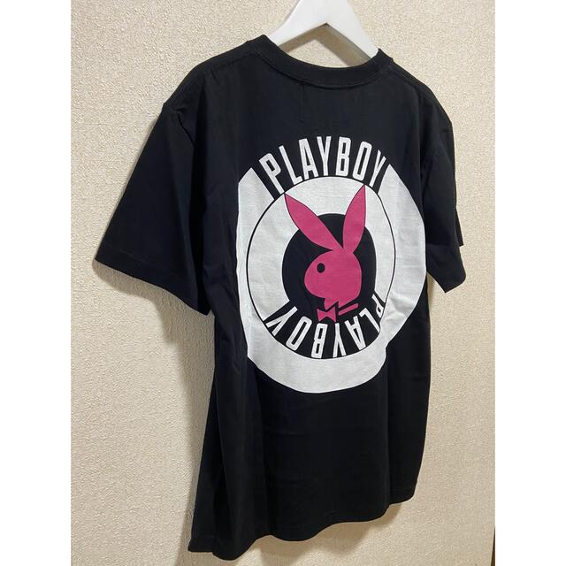 PLAYBOY(プレイボーイ)のPLAY BOY × Example  コラボTシャツ men's Tシャツ メンズのトップス(Tシャツ/カットソー(半袖/袖なし))の商品写真