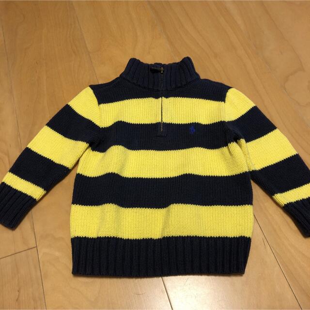 POLO RALPH LAUREN(ポロラルフローレン)のラルフローレン ニット セーター　ジップ　18M キッズ/ベビー/マタニティのベビー服(~85cm)(ニット/セーター)の商品写真