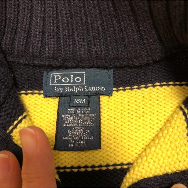 POLO RALPH LAUREN(ポロラルフローレン)のラルフローレン ニット セーター　ジップ　18M キッズ/ベビー/マタニティのベビー服(~85cm)(ニット/セーター)の商品写真