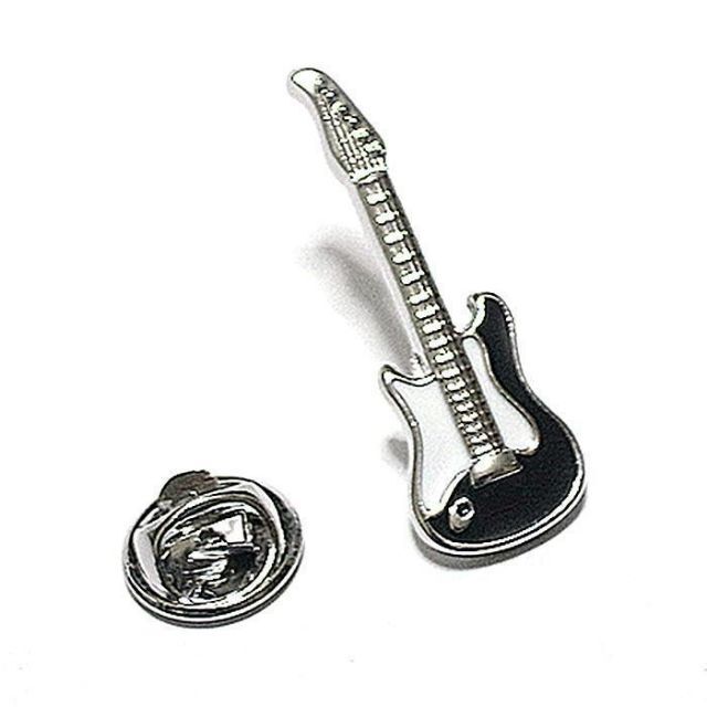 【ラペルピン★ピンズ】エレキギター　音楽　楽器　ギタリスト　pin-0610 メンズのアクセサリー(その他)の商品写真