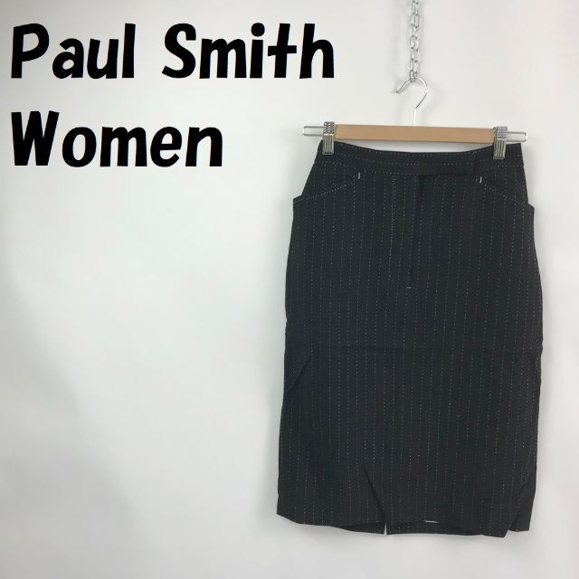 Paul Smith(ポールスミス)のポールスミスウィメン タイトスカート 膝丈 ストライプ柄 イタリア製 サイズ40 レディースのスカート(ひざ丈スカート)の商品写真