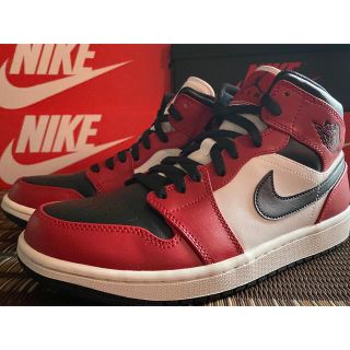 ナイキ(NIKE)の【中古】NIKEAIR JORDAN1 MID CHICAGO BLACKTOE(スニーカー)