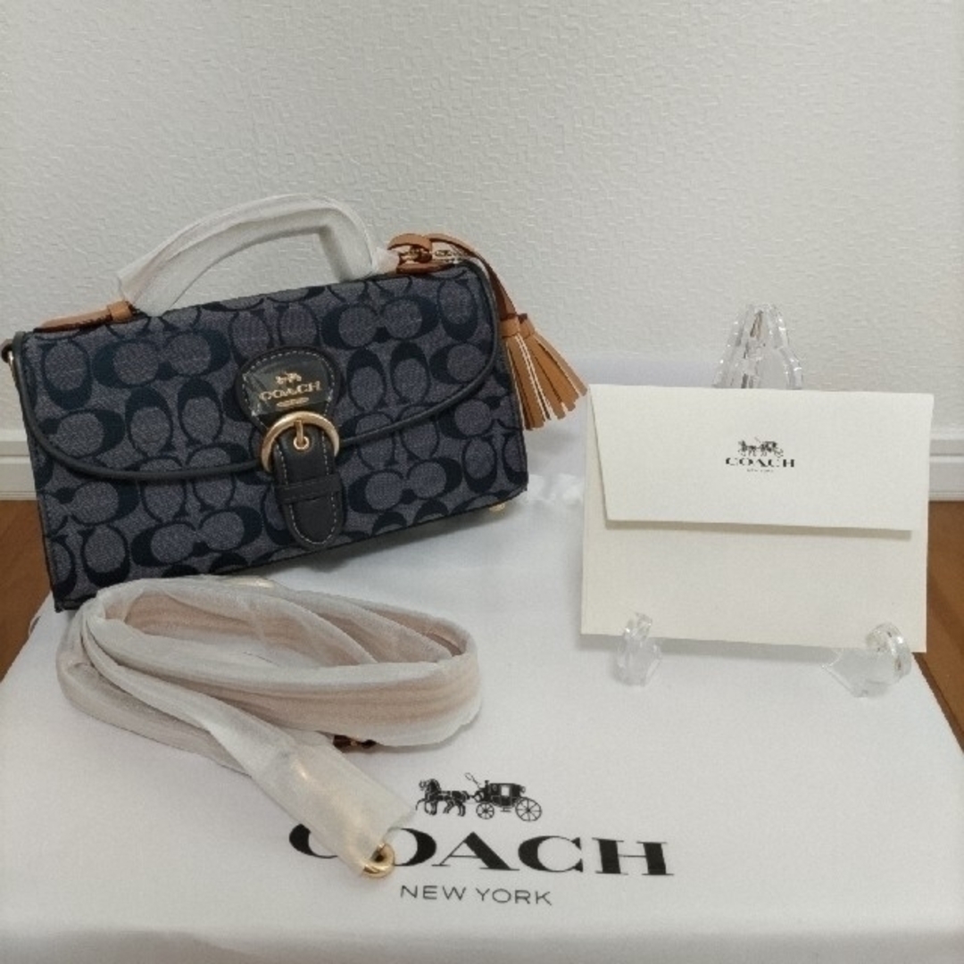 COACH コーチ 2WAY ショルダーバッグ ハンドバッグ デニム