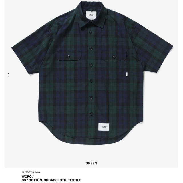 W)taps(ダブルタップス)のWTAPS BROADCLOTH ブラックウオッチ Mサイズ メンズのトップス(シャツ)の商品写真