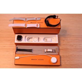 アップル(Apple)のApple Watch HERMES - series 6 40mm シルバー(腕時計(デジタル))