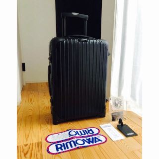 リモワ(RIMOWA)のchiu様専用！RIMOWAリモワ/キャリーケース スーツケース ブラック 2輪(トラベルバッグ/スーツケース)