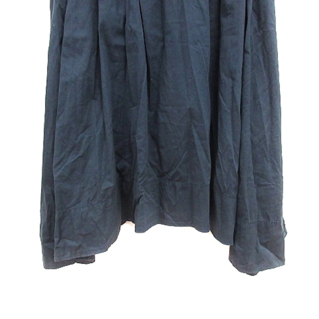 PLST(プラステ)のプラステ PLST フレアスカート ひざ丈 変形デザイン 2 紺 ネイビー レディースのスカート(ひざ丈スカート)の商品写真