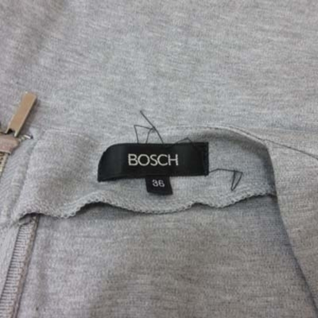 BOSCH(ボッシュ)のボッシュ ひざ丈ワンピース 長袖 36 グレー /YI レディースのワンピース(ひざ丈ワンピース)の商品写真