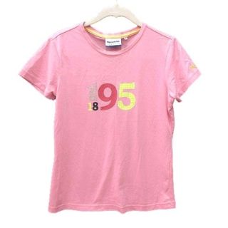 リーボック(Reebok)のリーボック Tシャツ カットソー 半袖 クルーネック ロゴプリント S ピンク(Tシャツ(半袖/袖なし))