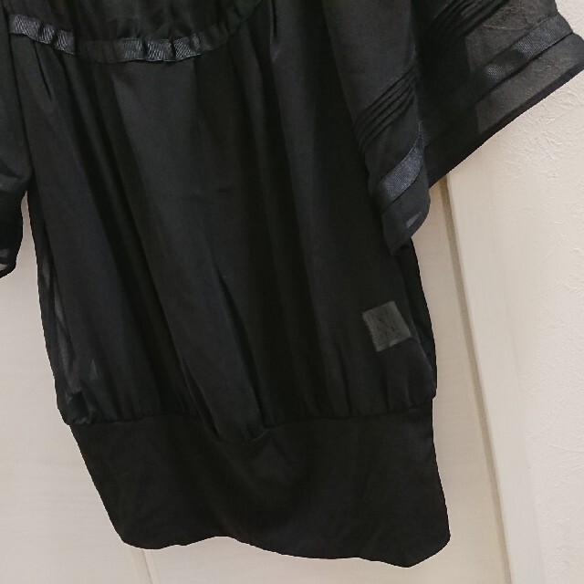 South Drive 黒 ブラウス レディースのトップス(シャツ/ブラウス(半袖/袖なし))の商品写真