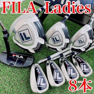 FILA - 【最新モデル】FILA(フィラ)レディース ゴルフセット 8本 『ソルクレスタ』 【最新モデル】FILA(フィラ)レディース ゴルフセット 8本 フレックスL クラブ