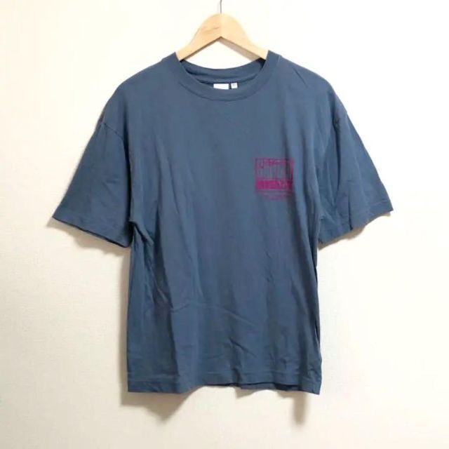 moussy(マウジー)のMOUSSY  マウジー　Tシャツ　SCRAP MAGAZINE   ブルー レディースのトップス(Tシャツ(半袖/袖なし))の商品写真