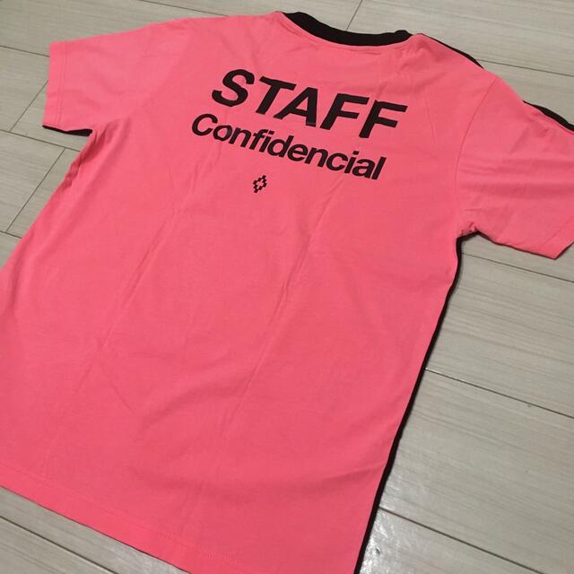 Marcelo Burlon STAFF Tシャツ ブラック/ピンク Mサイズ