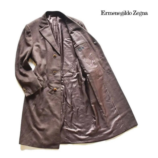 Ermenegildo Zegna(エルメネジルドゼニア)の【最高峰 カシミヤ100】Ermenegildo Zegna チェスターコート メンズのジャケット/アウター(チェスターコート)の商品写真