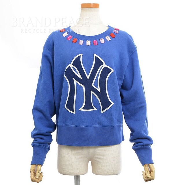 消費税無し - Gucci グッチ サイズXS ブルー ビジュー MLB ヤンキース