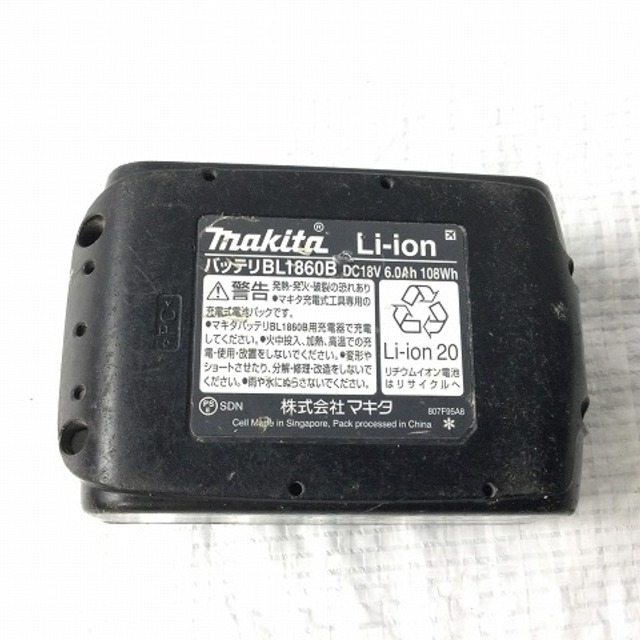 Makita(マキタ)のマキタ/makitaバッテリー/充電器BL1860B 自動車/バイクのバイク(工具)の商品写真