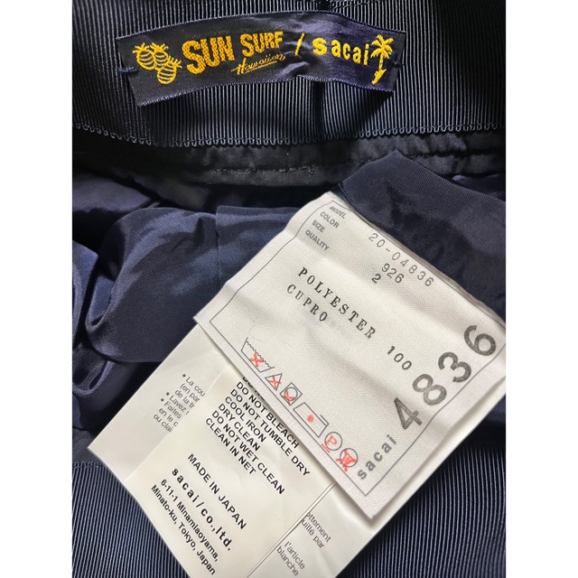 展示品sacai × sun surf アロハセットアップsunsurf