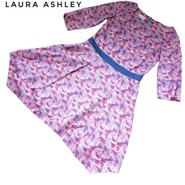 Laura Ashley london ローラアシュレイ ワンピース 総柄 S