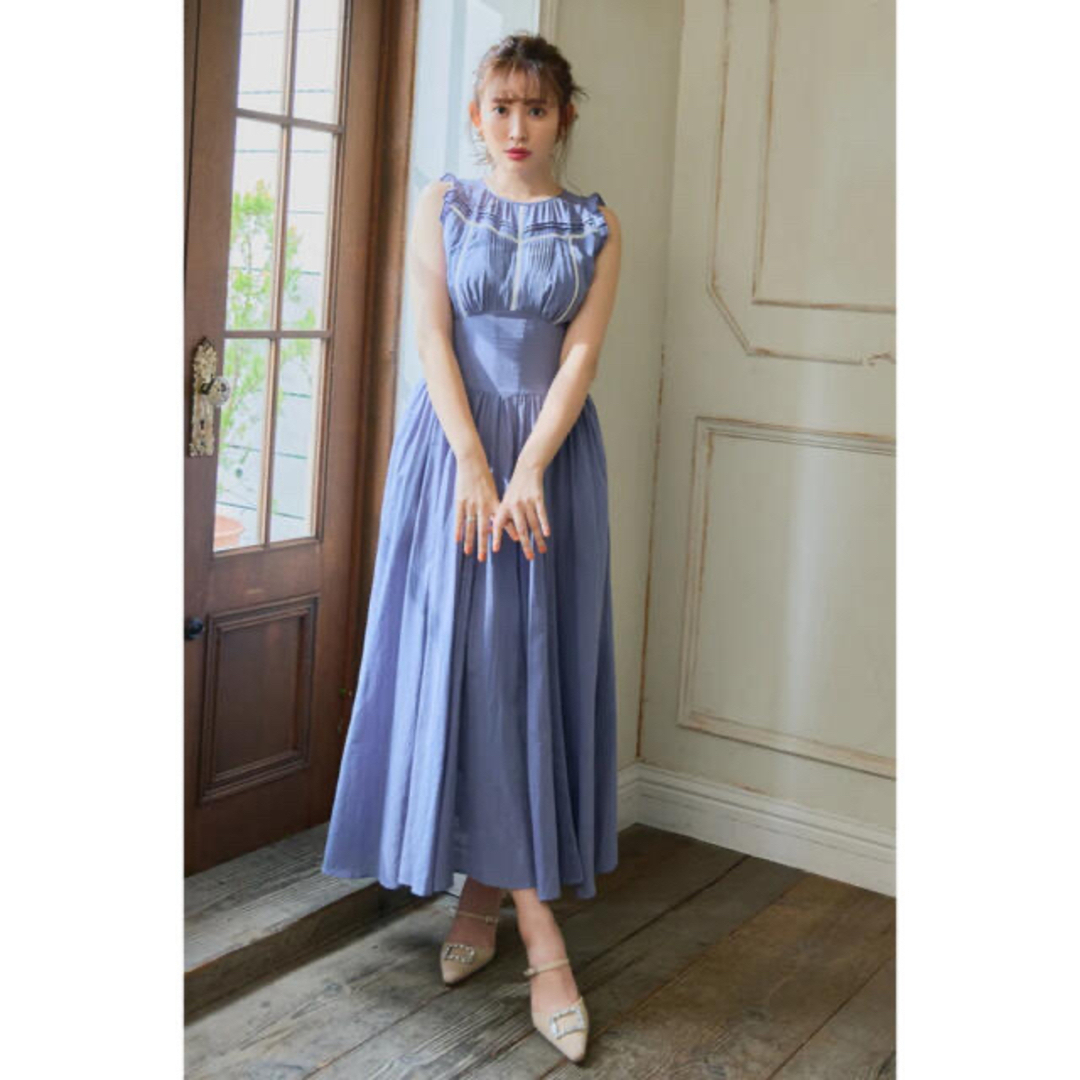 herlipto  Back Lace-Up Cotton Long Dress