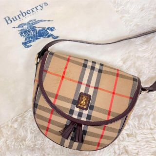 バーバリー(BURBERRY)の超希少♥バーバリー ショルダーバッグ シェルター ノバチェック シャドーホース(ショルダーバッグ)