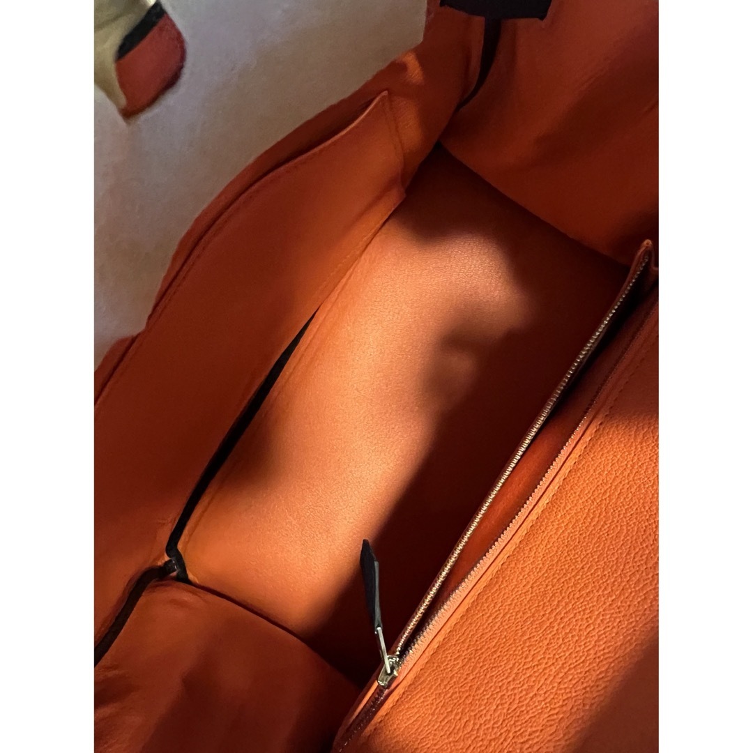 Hermes(エルメス)のエルメス　バーキン　ヴェルソ30ブルーニュイ／オレンジポピー レディースのバッグ(ハンドバッグ)の商品写真