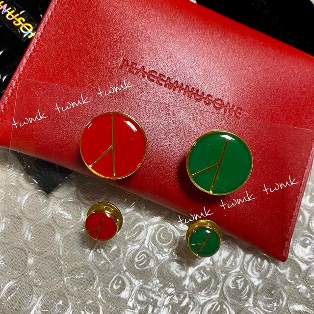 PEACEMINUSONE PMO LOGO PIN SET #1 RED