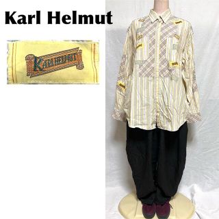 カールヘルム(Karl Helmut)のKarl Helmut★パッチワーク ワッペン 柄シャツ 長袖(シャツ)