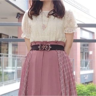 アクシーズファム(axes femme)のビスチェ風　レース　カットソー(シャツ/ブラウス(半袖/袖なし))