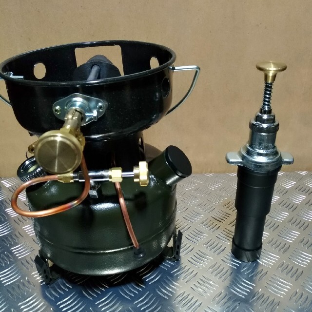 新品 オムニバーナー アルミ製タンクキャップ&圧縮ポンプケース SI-57
