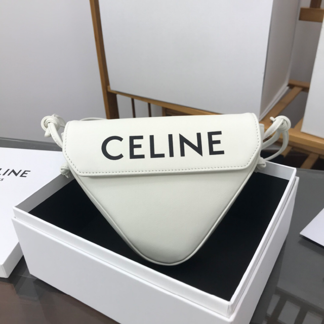 プリント celine - 美品 セリーヌ ショルダーバッグ トライアングル