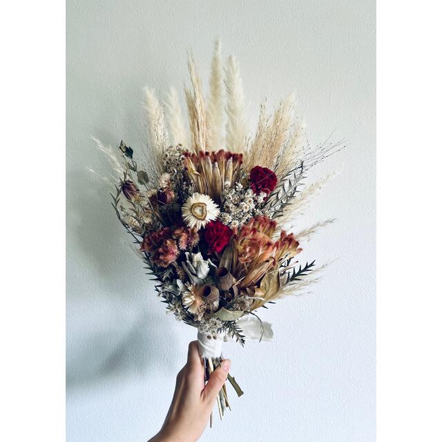 Red ＆pink bouquet boutonniere no.367