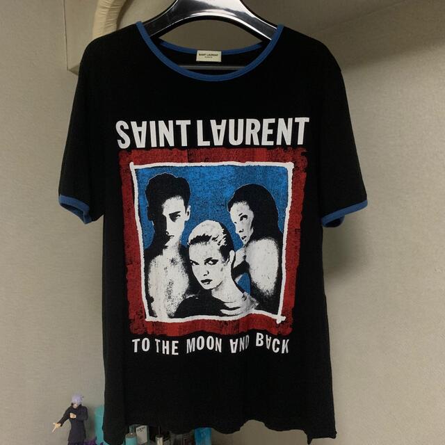 saint laurent paris 17ss リンガー　Tシャツ