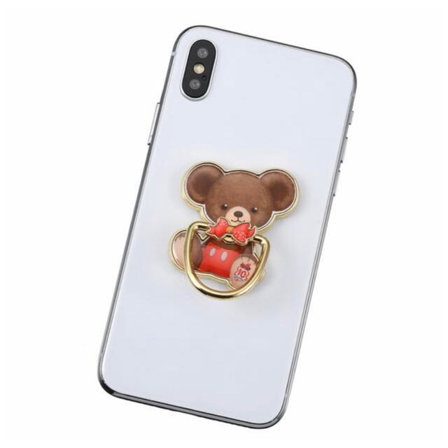 Disney(ディズニー)の定価1760円　ユニベア　10周年記念　スマホリング　新品未使用　ディズニー スマホ/家電/カメラのスマートフォン/携帯電話(その他)の商品写真