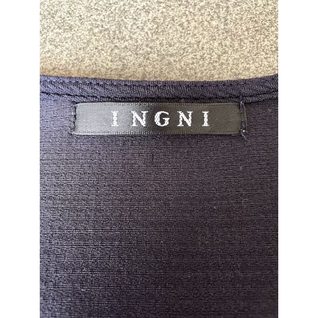 INGNI(イング)の【美品】イング　袖シフォンビジュートップス レディースのトップス(シャツ/ブラウス(半袖/袖なし))の商品写真