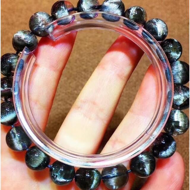 ⭐︎【高級】プラチナタイチンルチルクォーツ ブレスレット 9mm