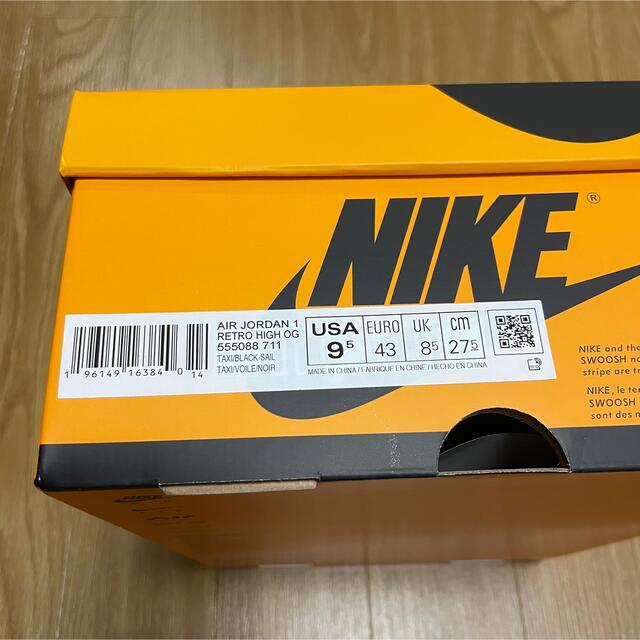 NIKE(ナイキ)のNIKE ナイキ Air Jordan1 High OG Taxi 27.5cm メンズの靴/シューズ(スニーカー)の商品写真