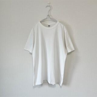 UNIQLO - UNIQLO U クルーネックT  XL ウィメンズ　ユニクロ　白Tシャツ