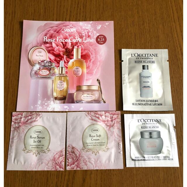 SABON - サボン ローズフェイスケアライン サンプル+ロクシタン
