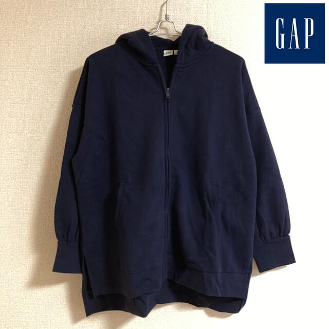 GAP(ギャップ)の【匿名配送】GAP ギャップ フルジップパーカー ネイビーS メンズのトップス(パーカー)の商品写真