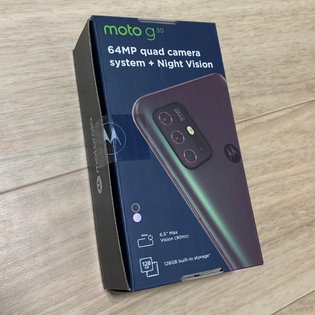 スマホ/家電/カメラmoto g30 ダークパール　未使用品