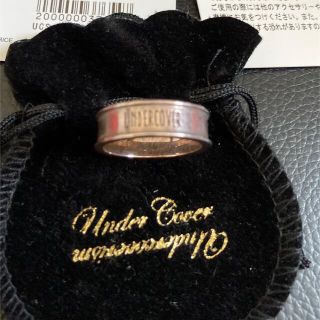 レア UNDERCOVER アンダーカバー ロゴブラックリング 指輪 19号-